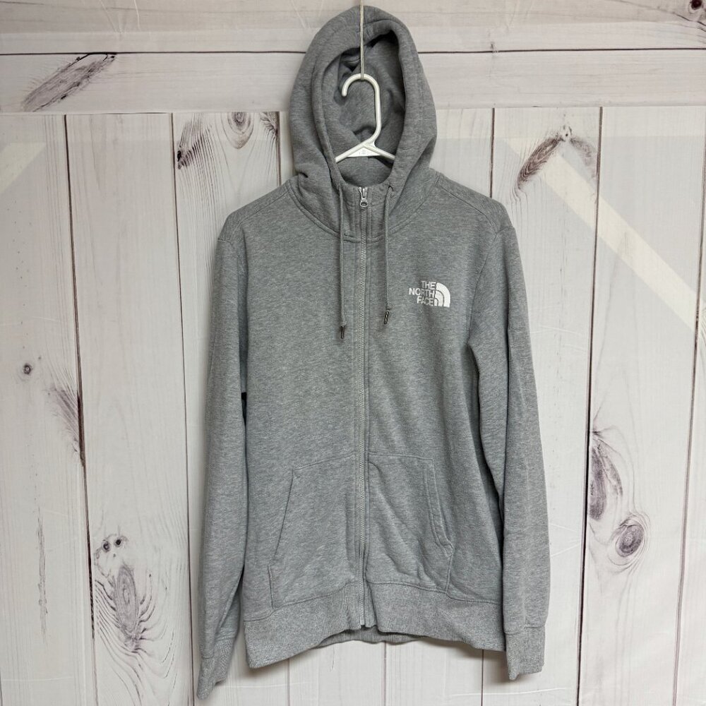 The North Face Half Dome Full Zip Hoodie Men’s M Gray Logo GUC